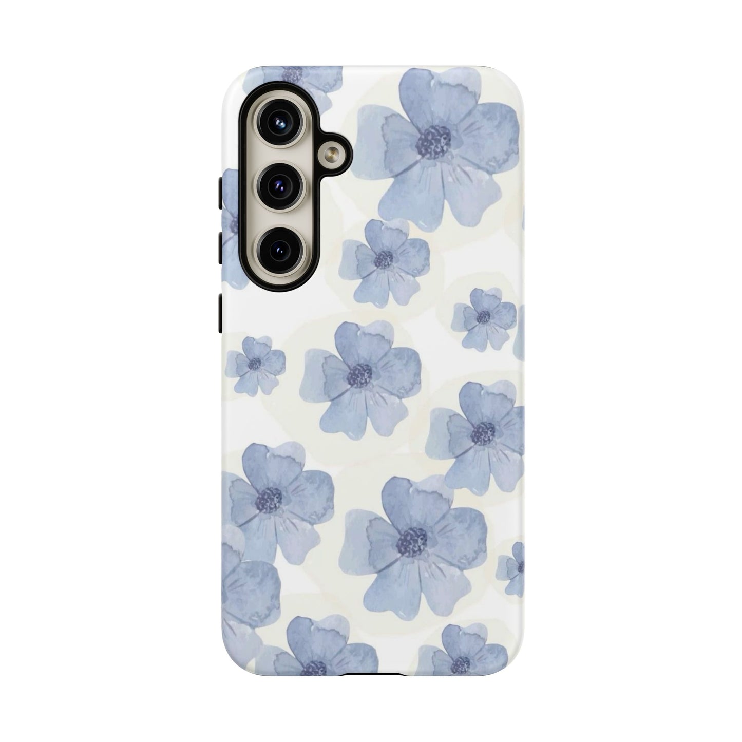 Blue Watercolor Flower iPhone Case