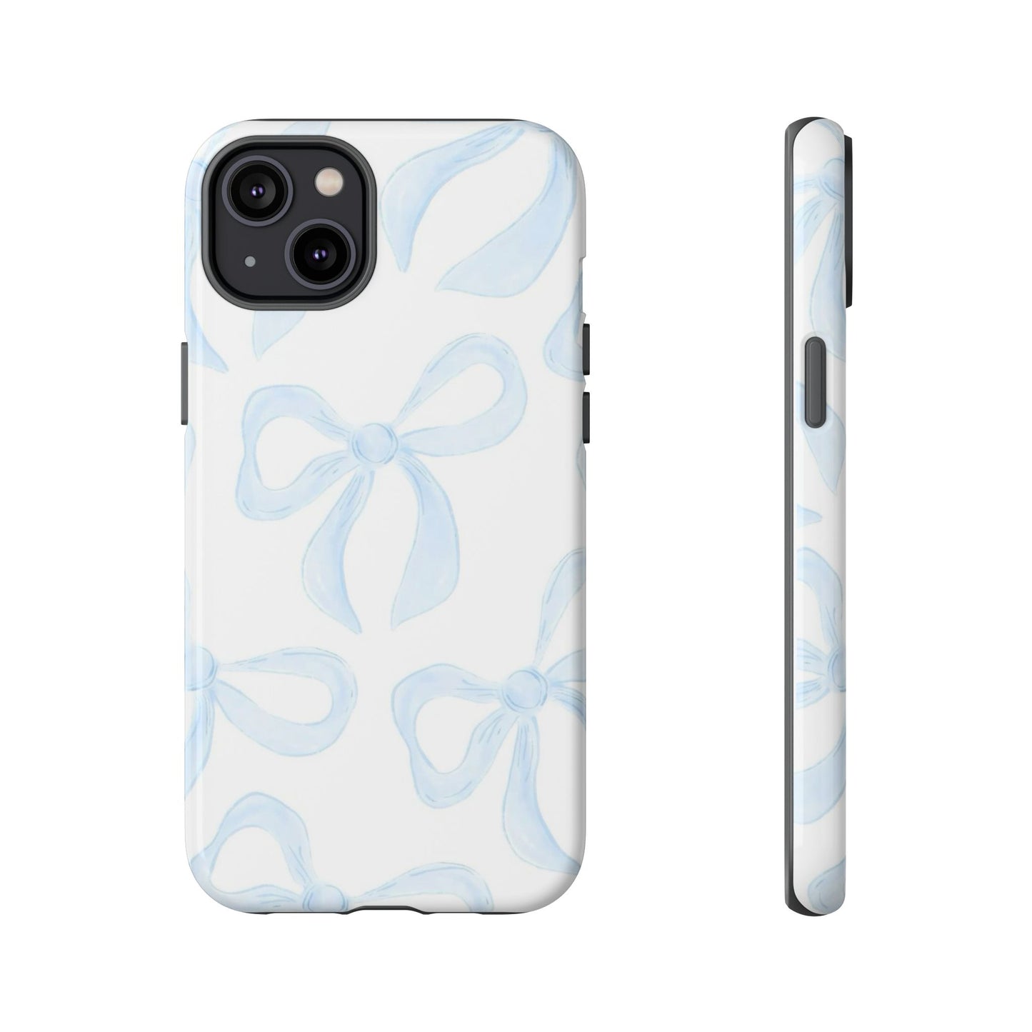 Blue Coquette Bow iPhone Case