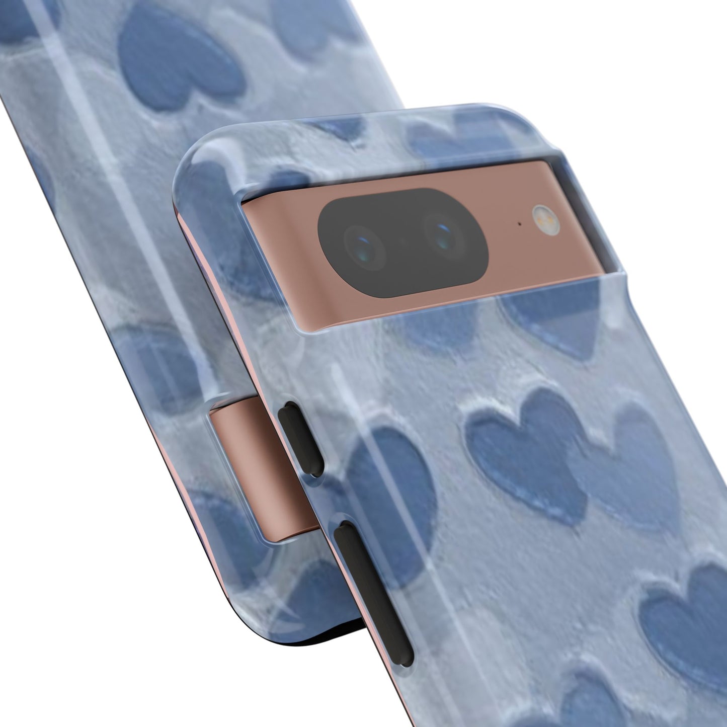 Blue Heart Chalk Wall Phone Case