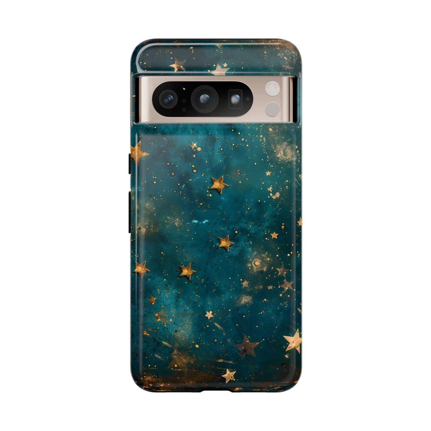 Celestial Gold Stars iPhone Case