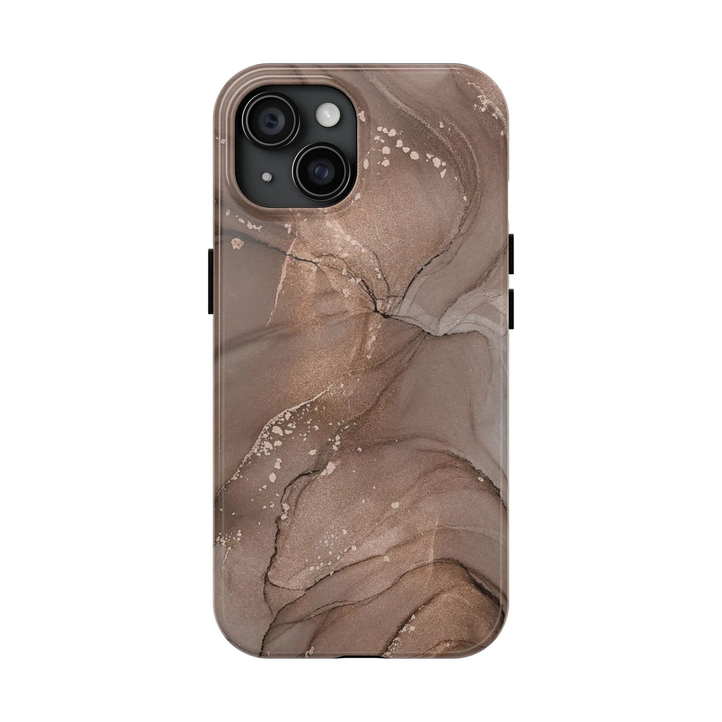 Copper Chrome Marble iPhone Case