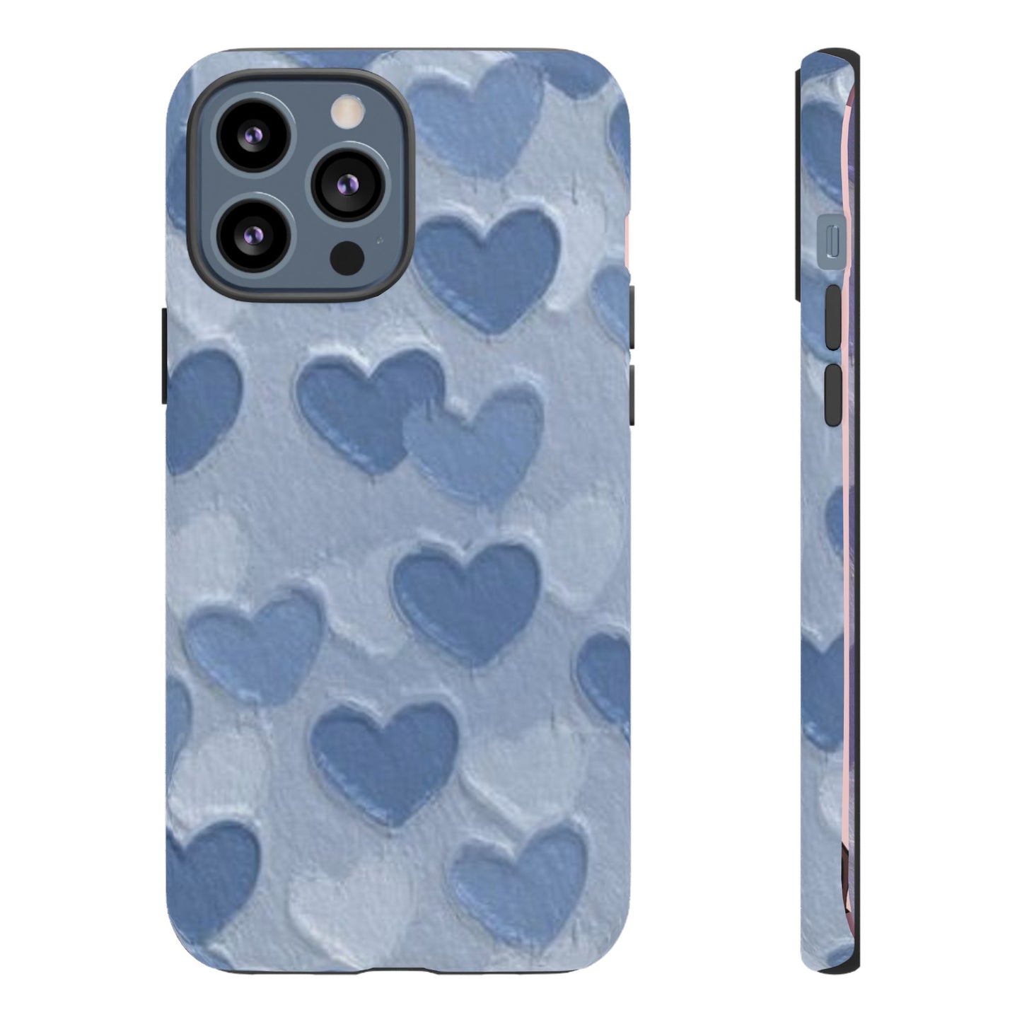 Blue Heart Chalk Wall Phone Case