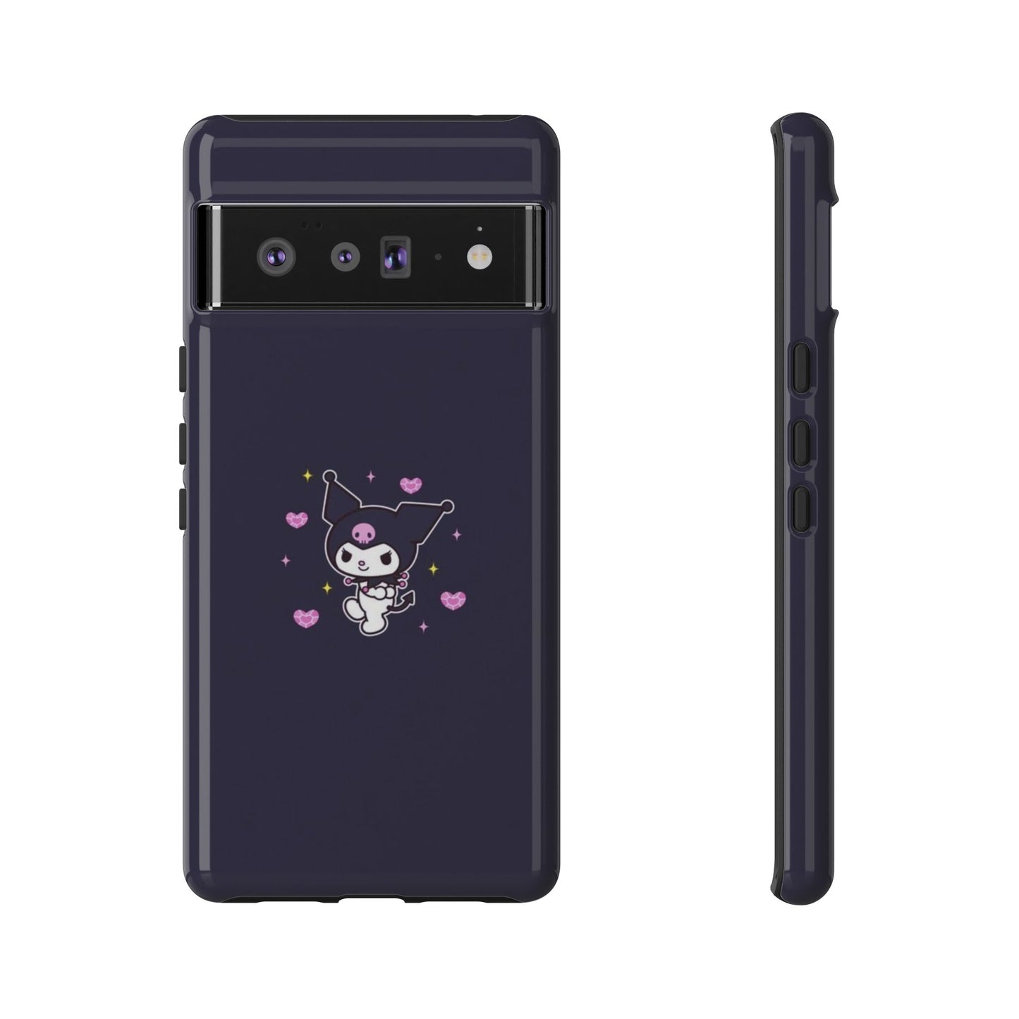 Navy Kuromi Hearts Phone Case