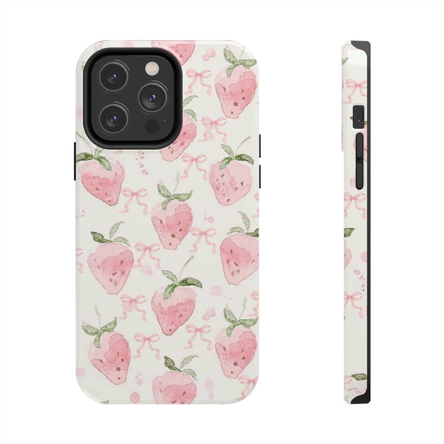 Strawberry Bows iPhone Case