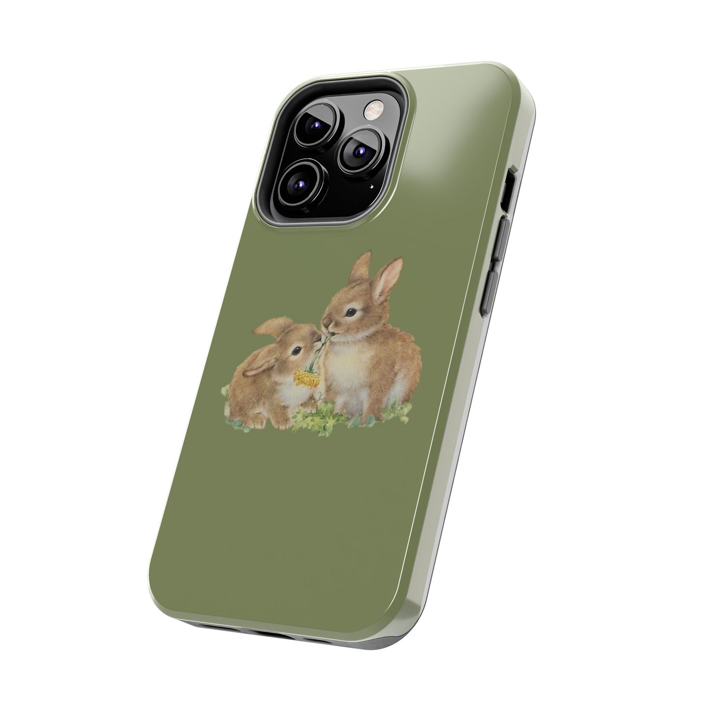 Olive Bunny iPhone Case