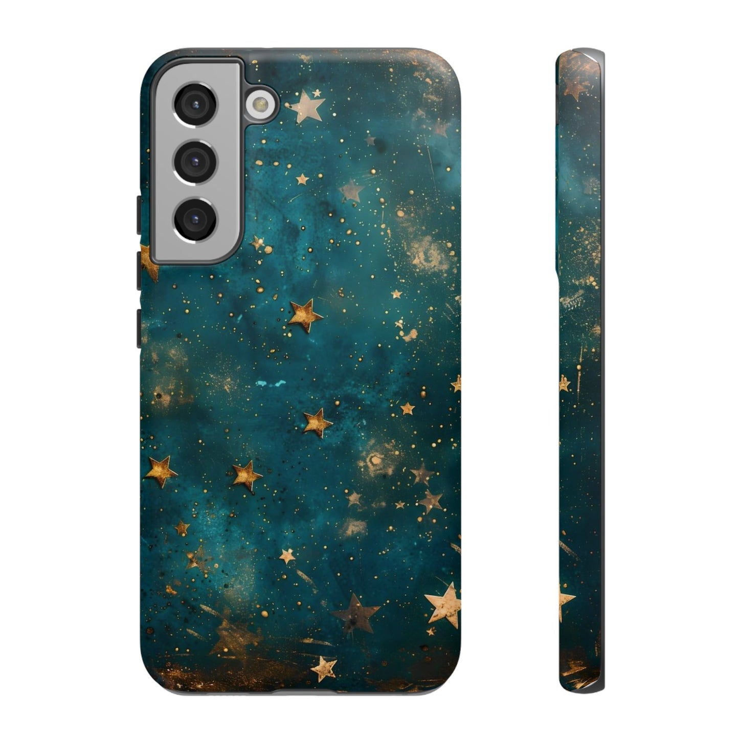 Celestial Gold Stars iPhone Case