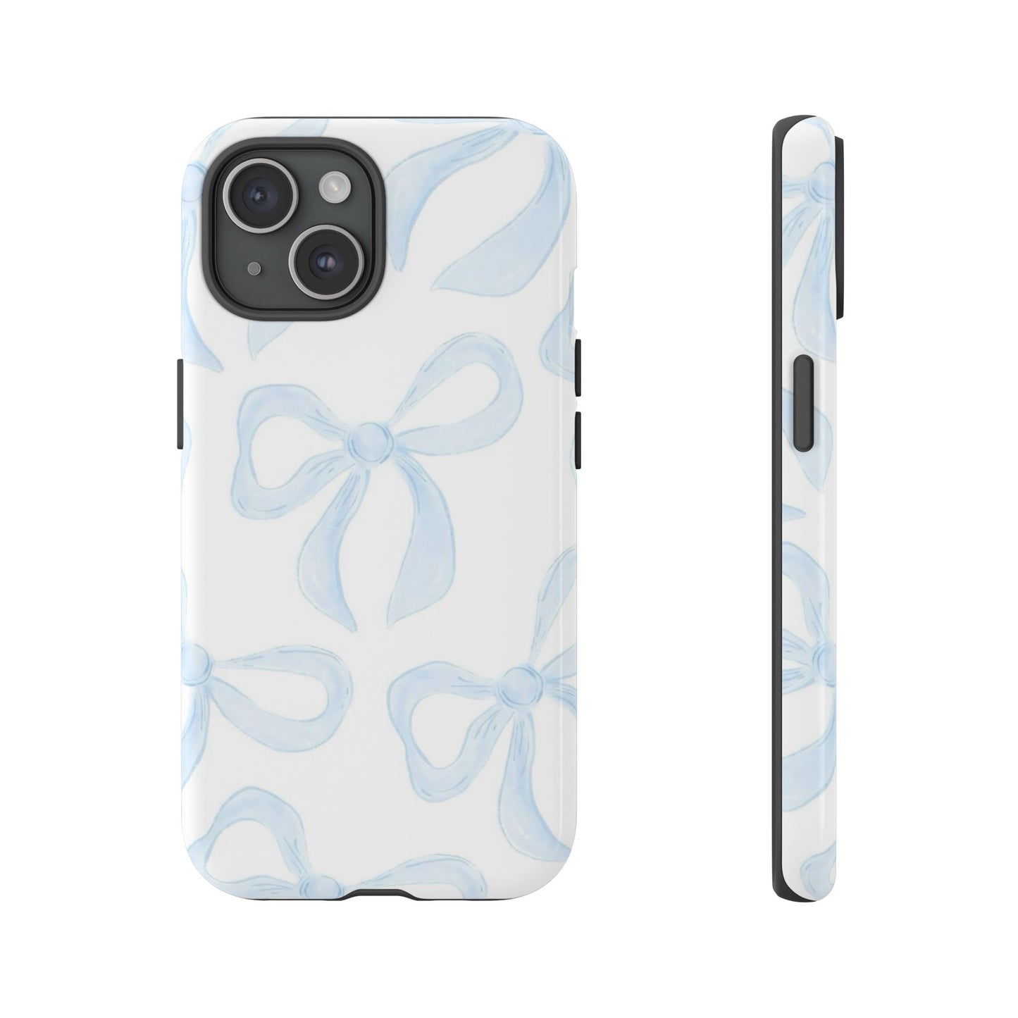 Blue Coquette Bow iPhone Case