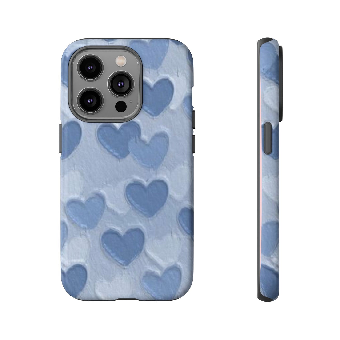 Blue Heart Chalk Wall Phone Case