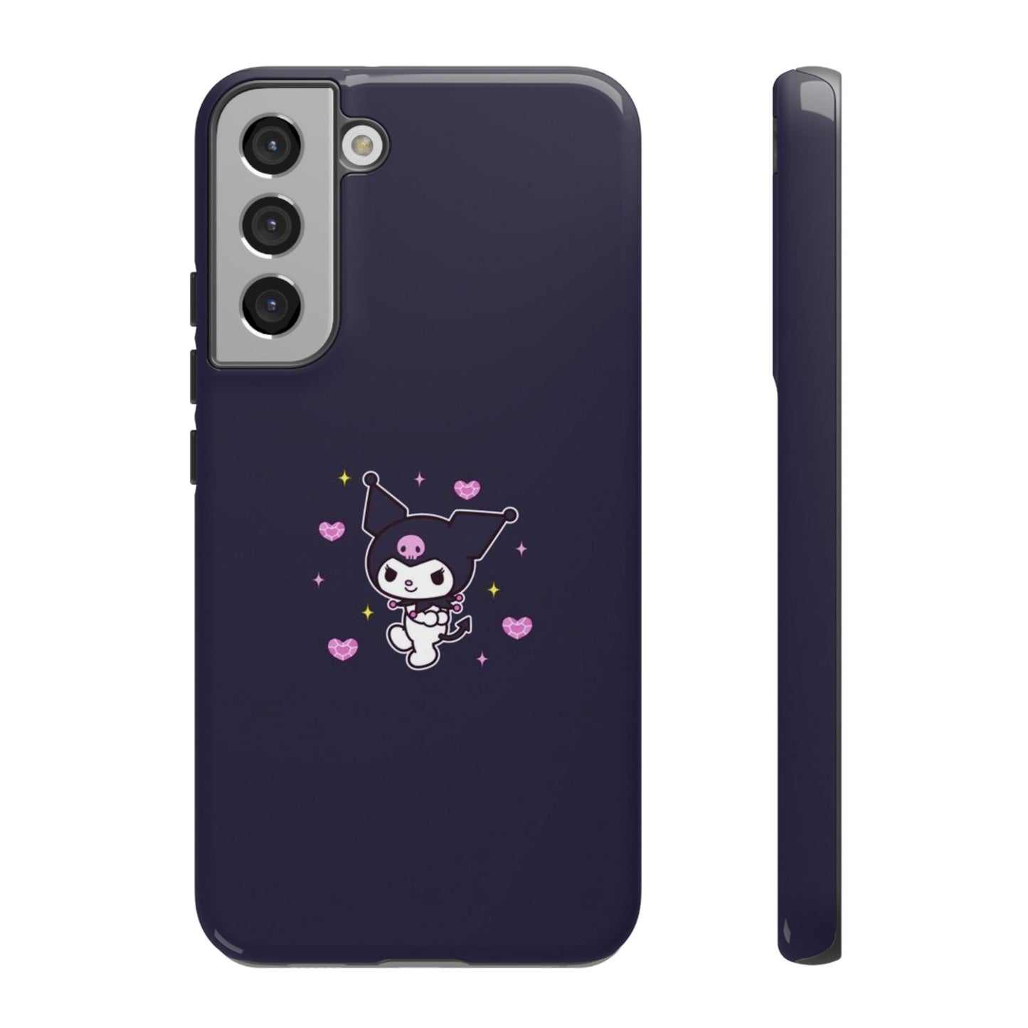 Navy Kuromi Hearts Phone Case