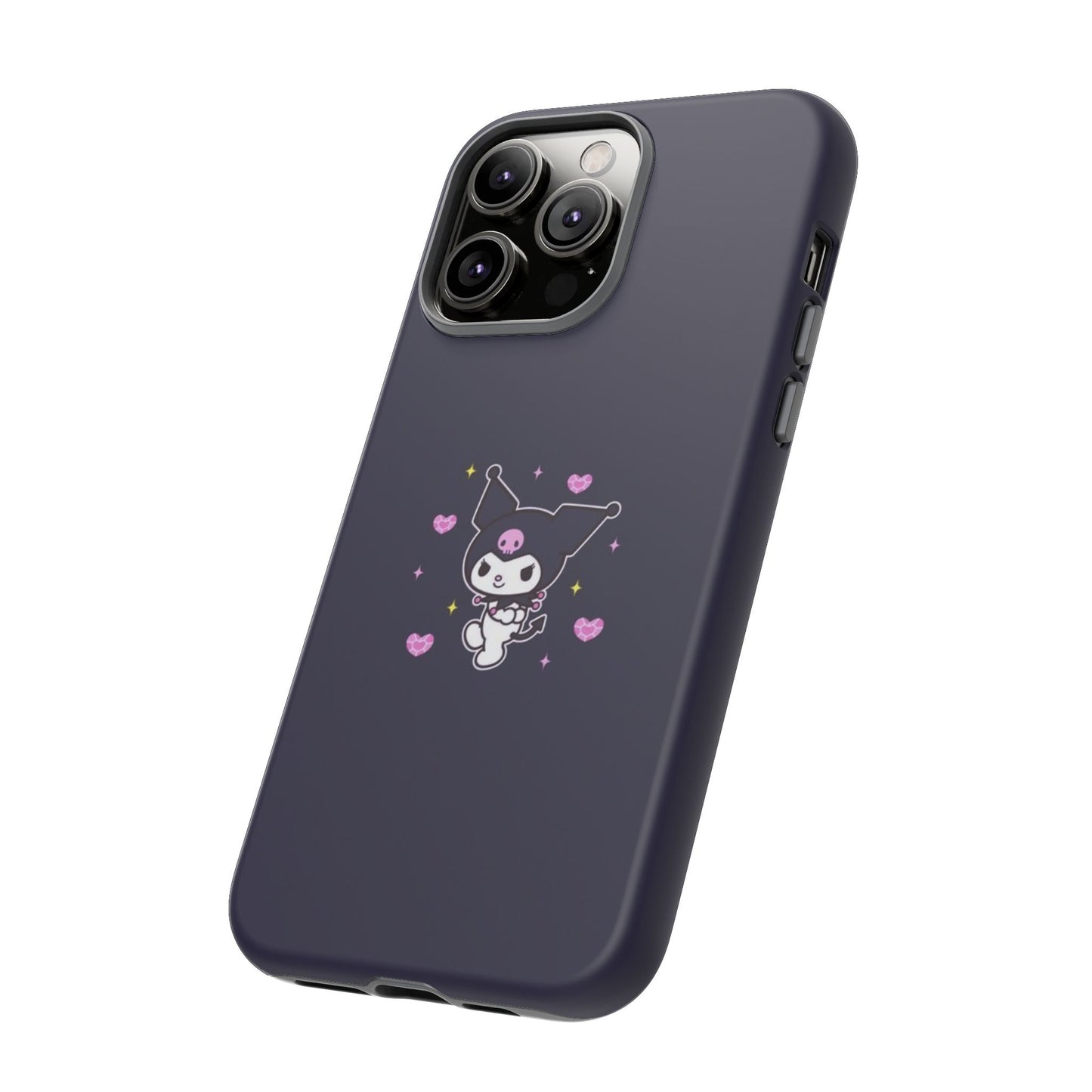 Navy Kuromi Hearts Phone Case