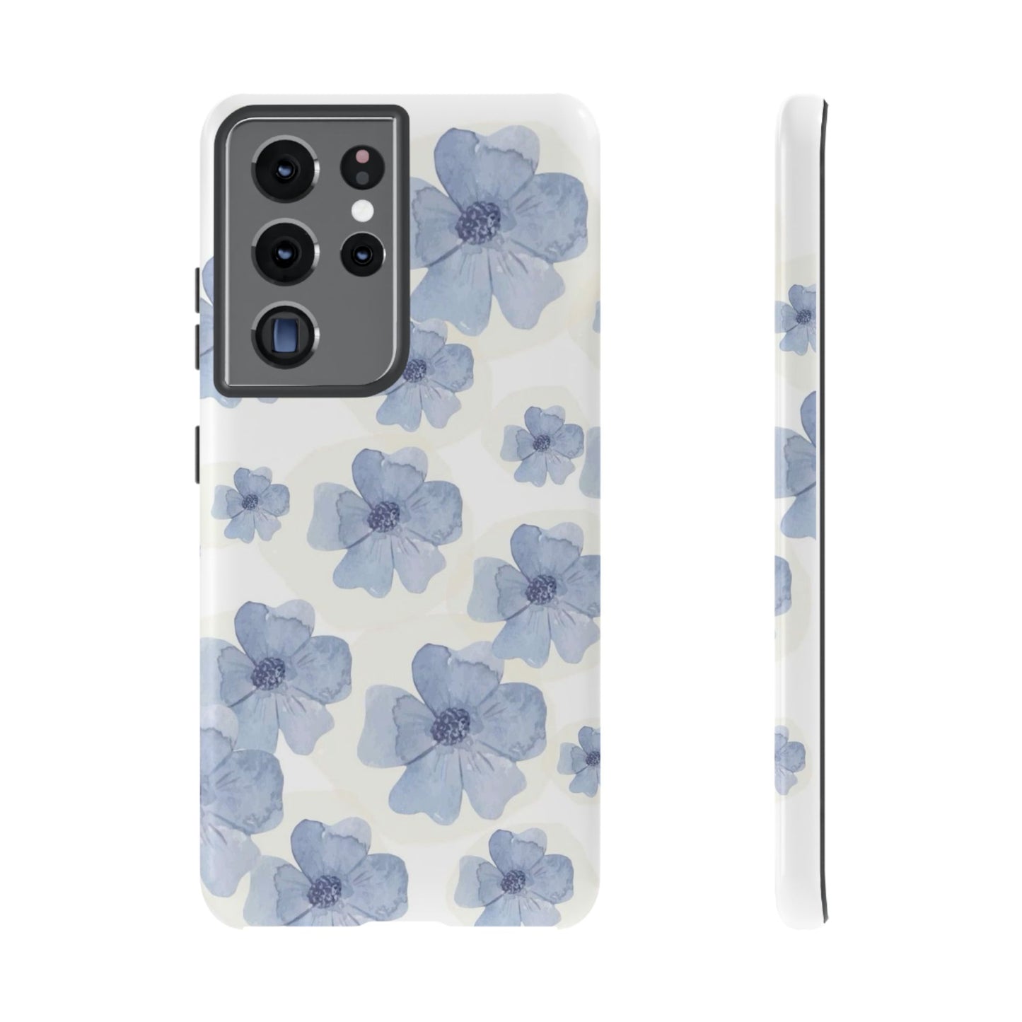 Blue Watercolor Flower iPhone Case