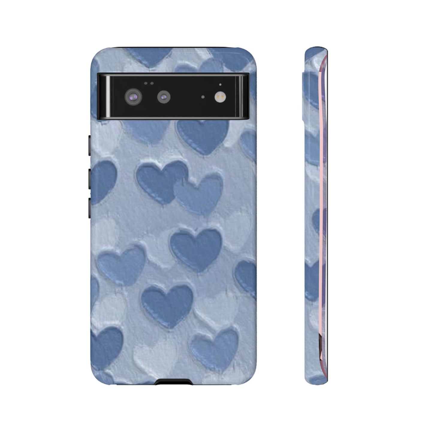 Blue Heart Chalk Wall Phone Case