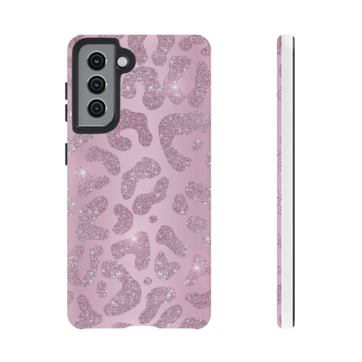 Pink Glitter Cheetah iPhone Case