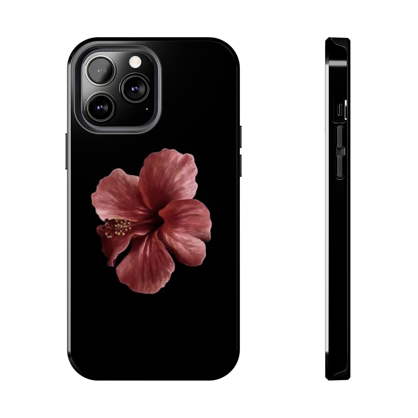 3D Hibiscus iPhone Case