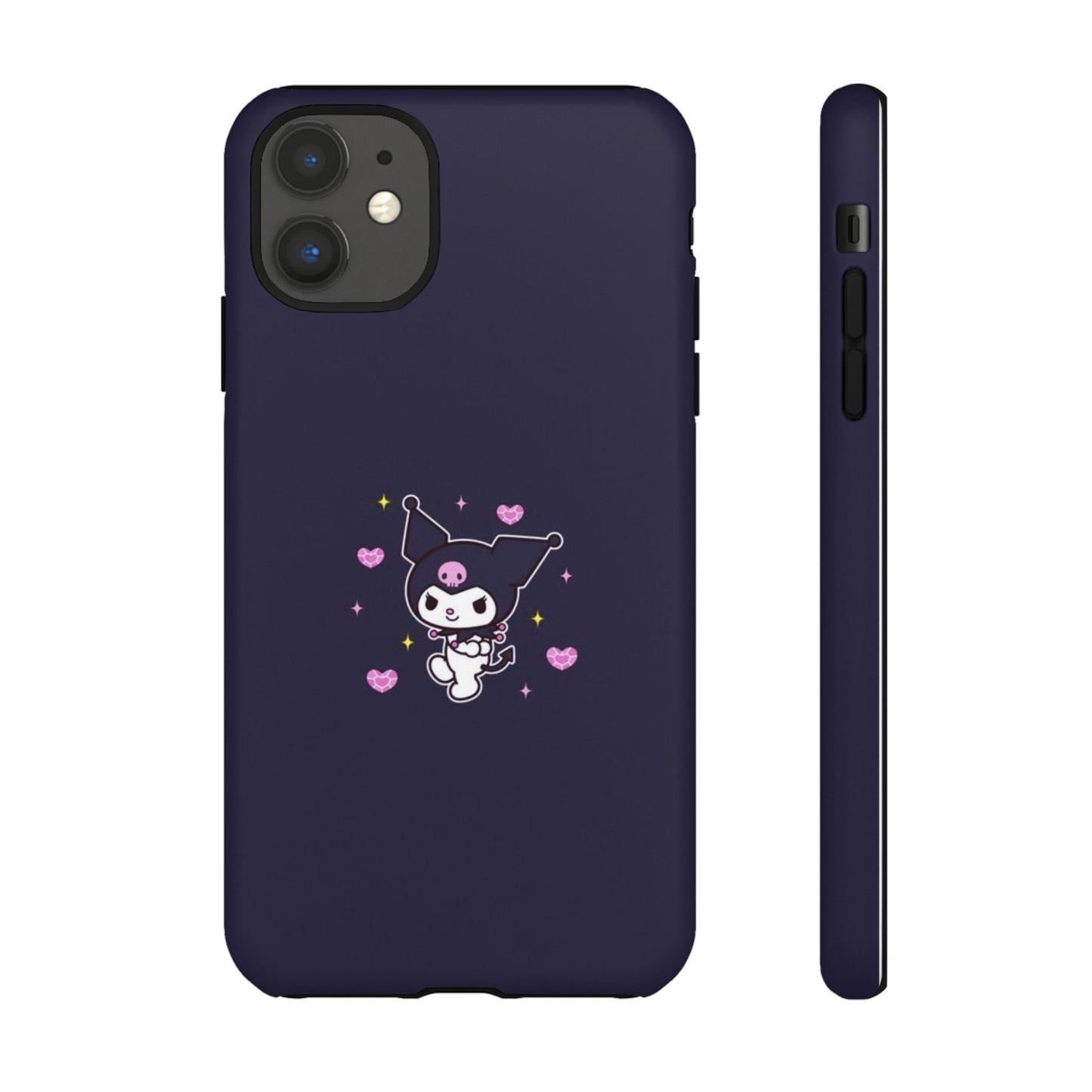 Navy Kuromi Hearts Phone Case