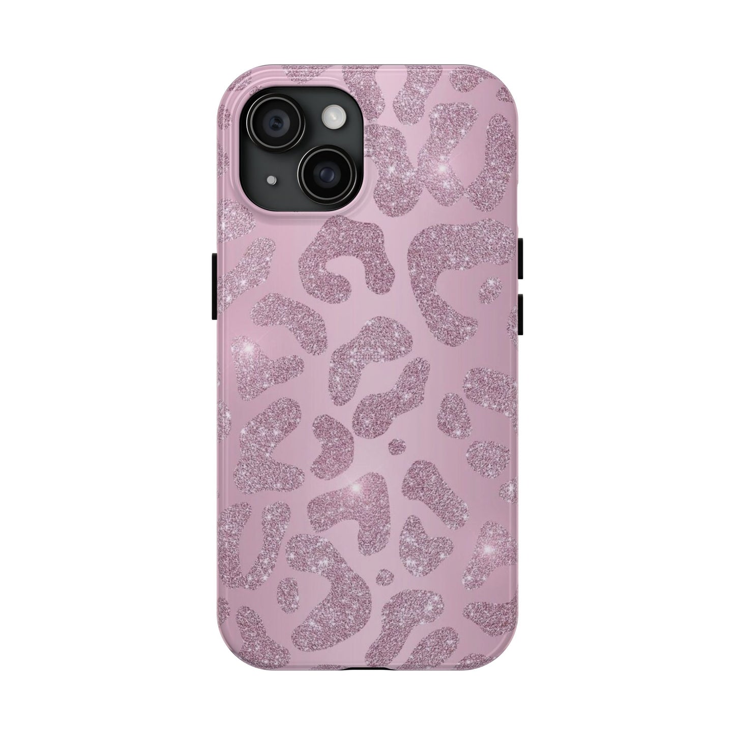 Pink Glitter Cheetah iPhone Case