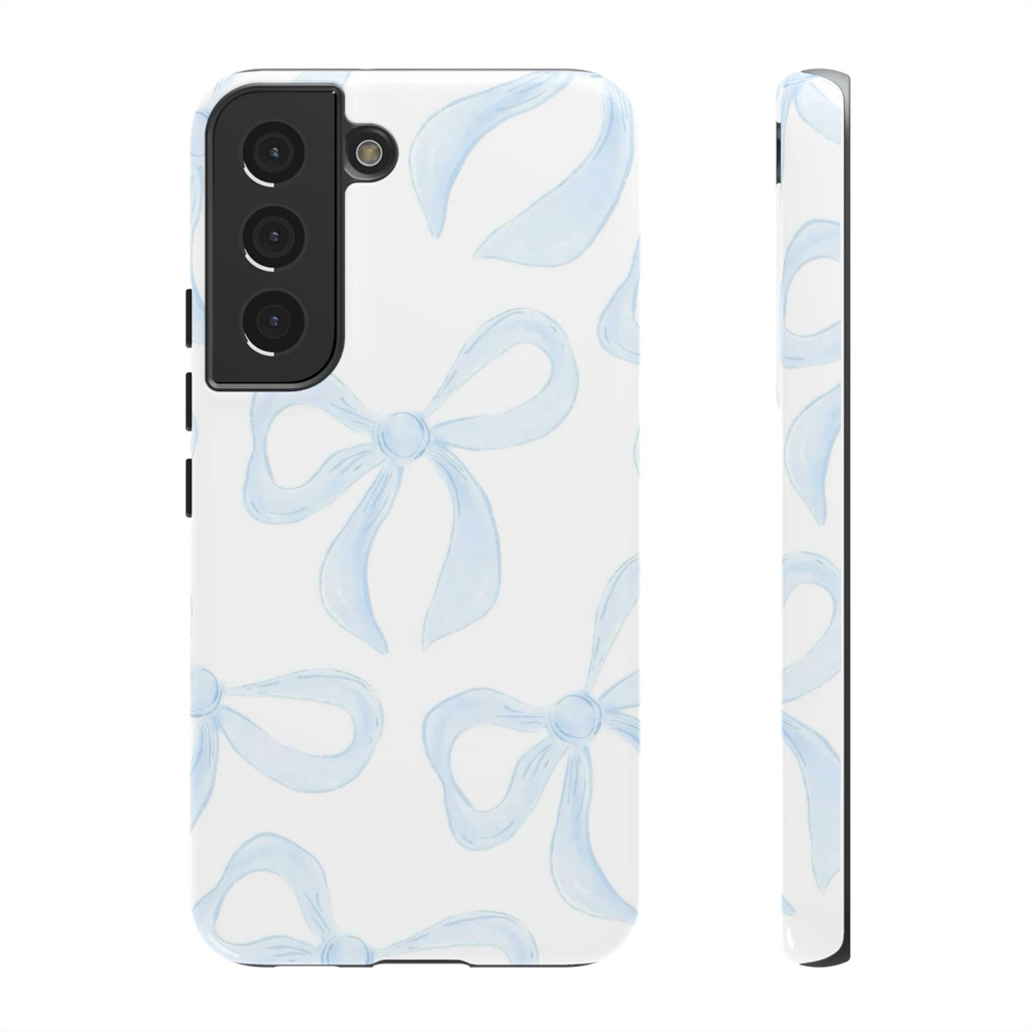 Blue Coquette Bow iPhone Case