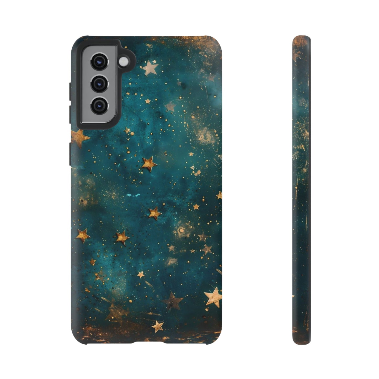 Celestial Gold Stars iPhone Case