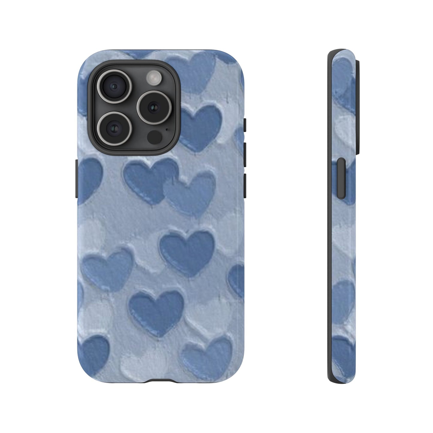 Blue Heart Chalk Wall Phone Case