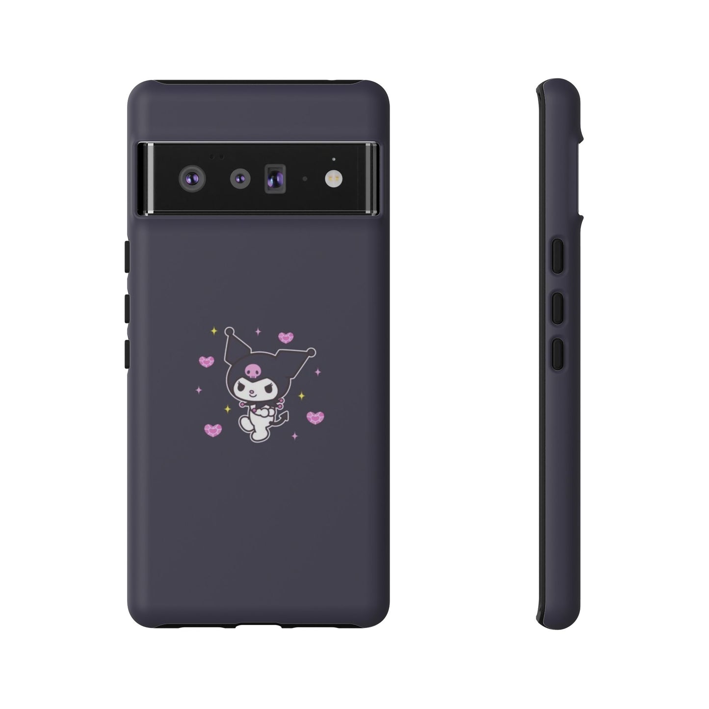 Navy Kuromi Hearts Phone Case