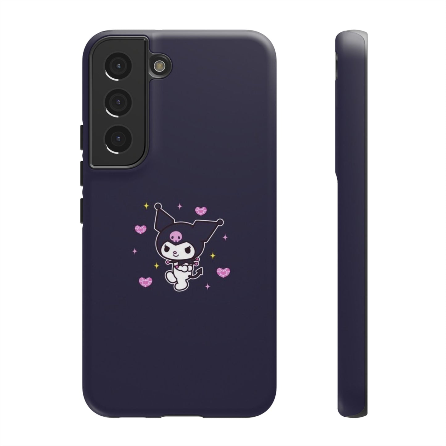 Navy Kuromi Hearts Phone Case