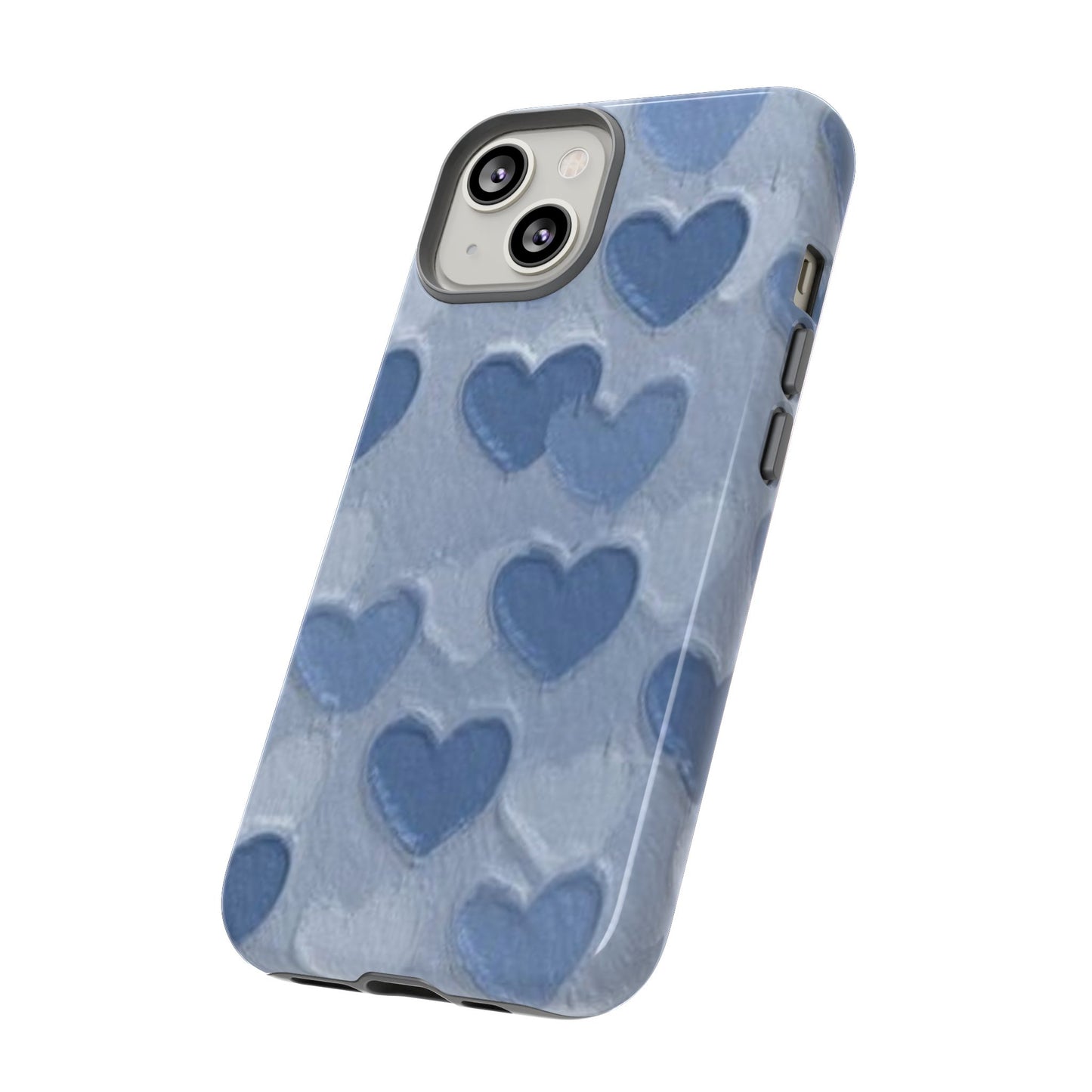 Blue Heart Chalk Wall Phone Case