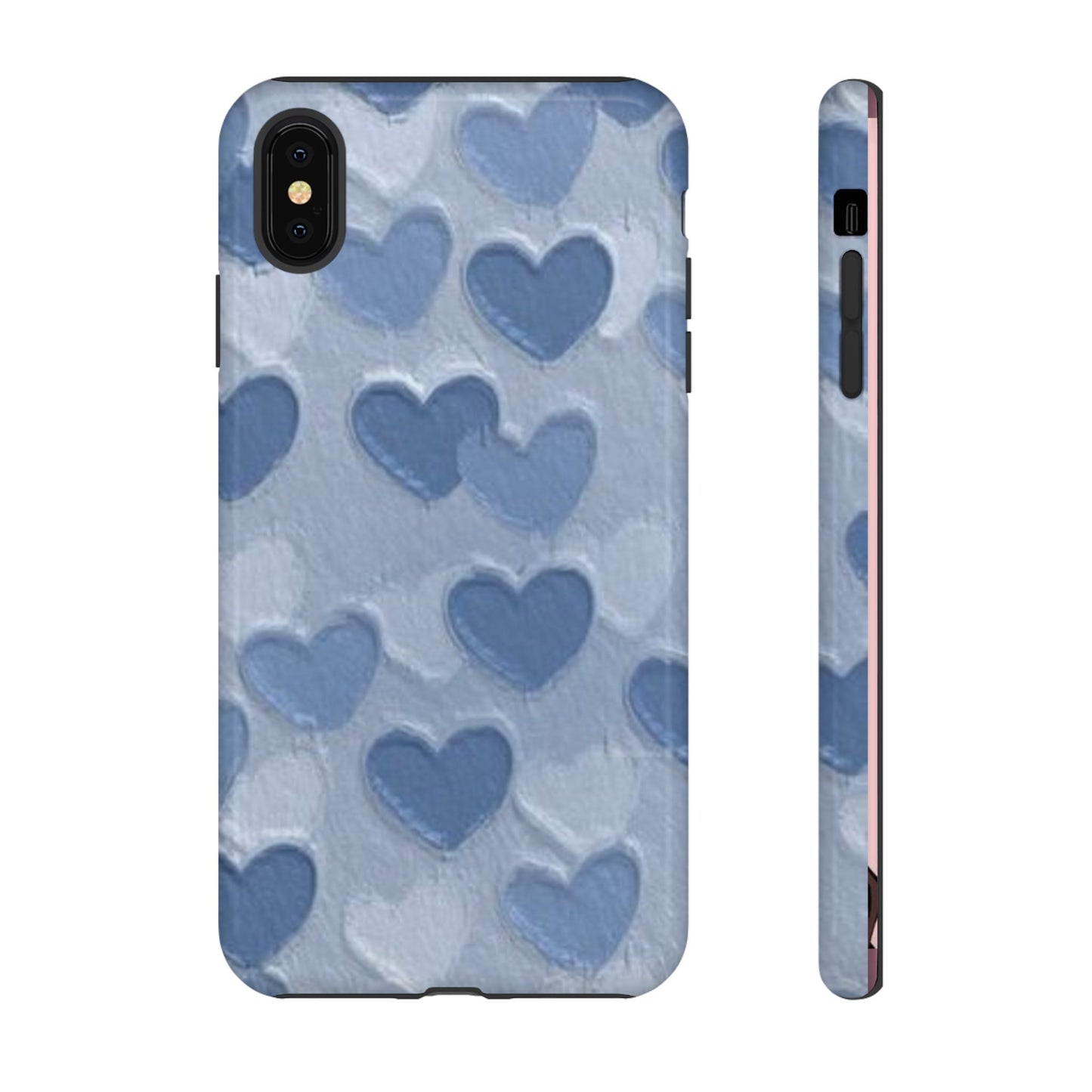 Blue Heart Chalk Wall Phone Case