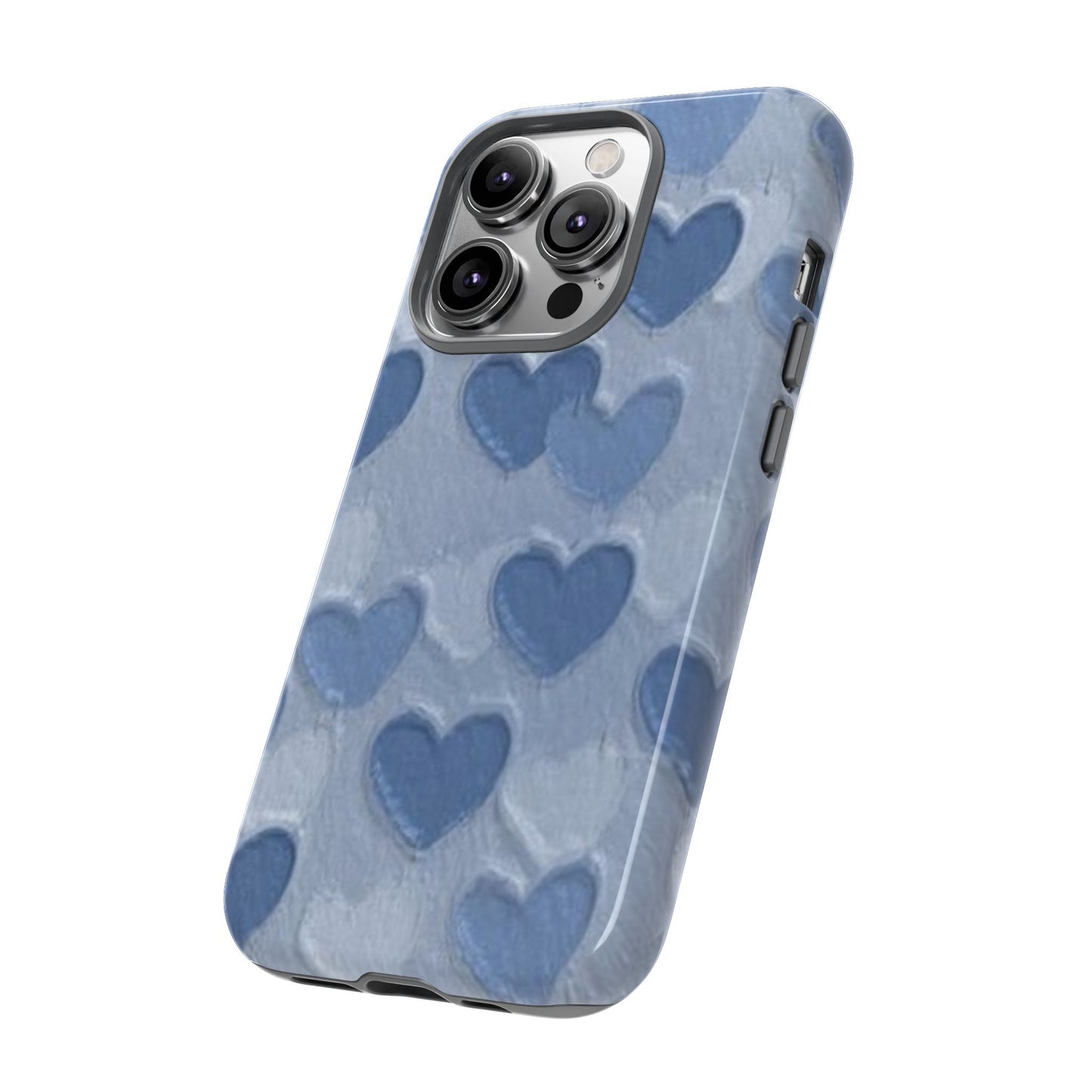 Blue Heart Chalk Wall Phone Case