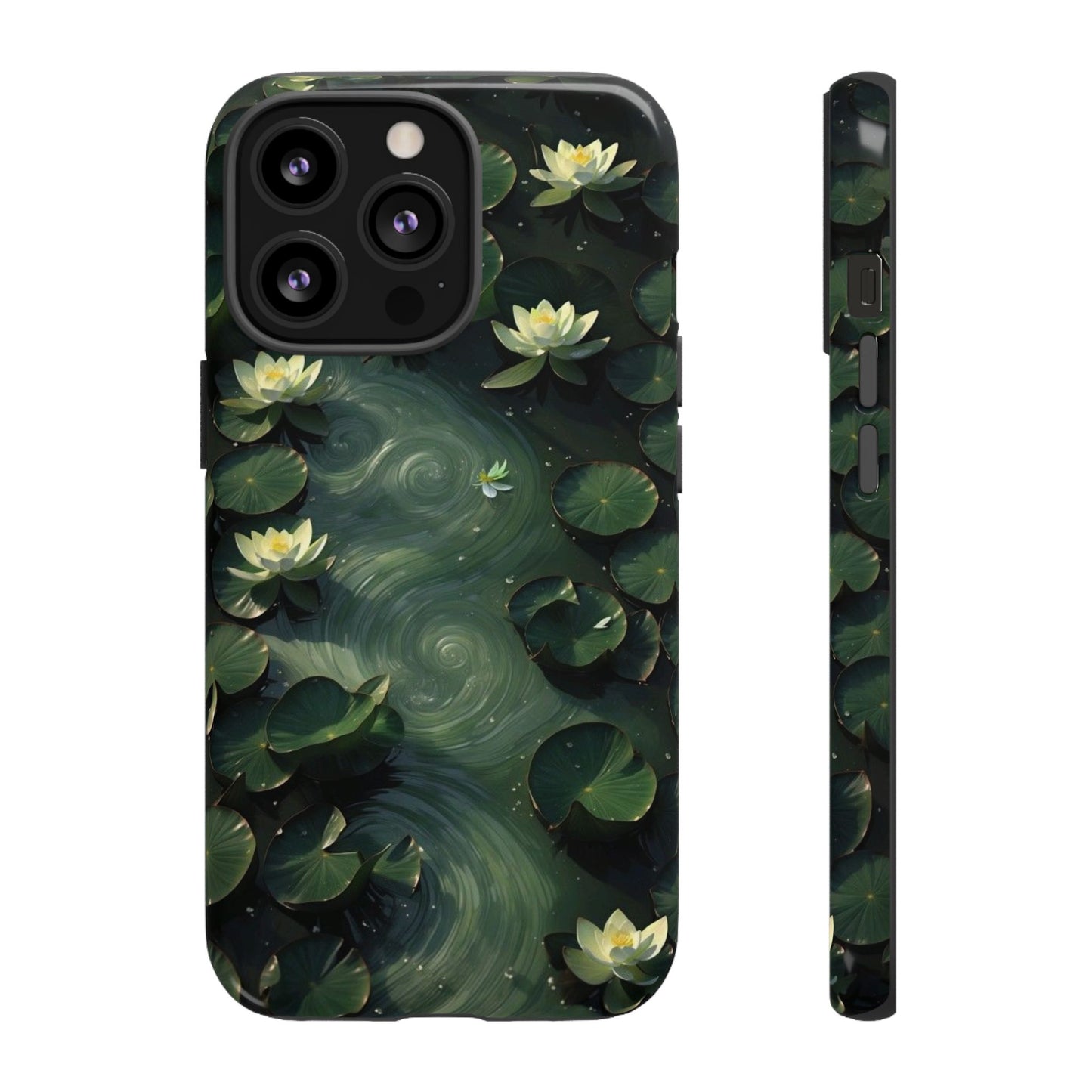 Lilypad Swirls iPhone Case