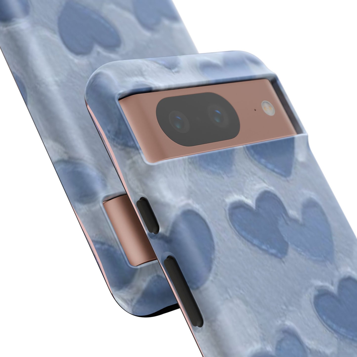 Blue Heart Chalk Wall Phone Case