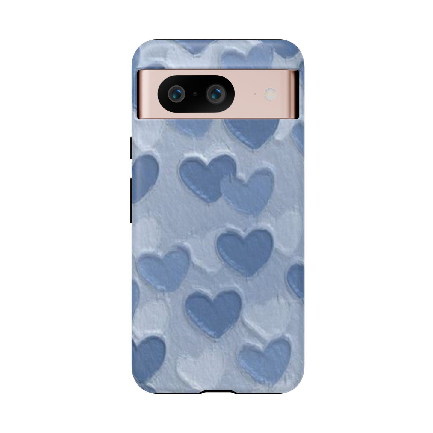 Blue Heart Chalk Wall Phone Case