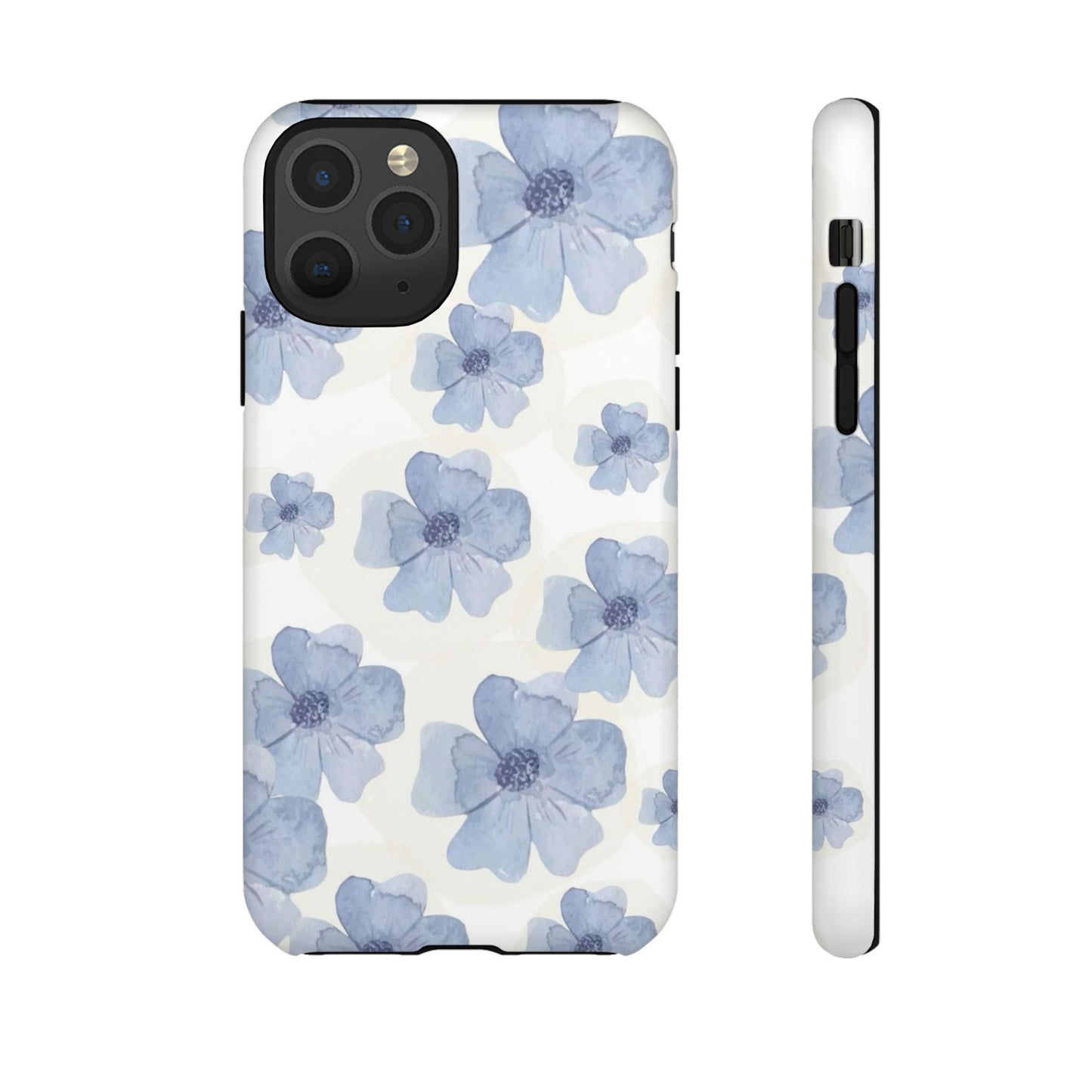 Blue Watercolor Flower iPhone Case