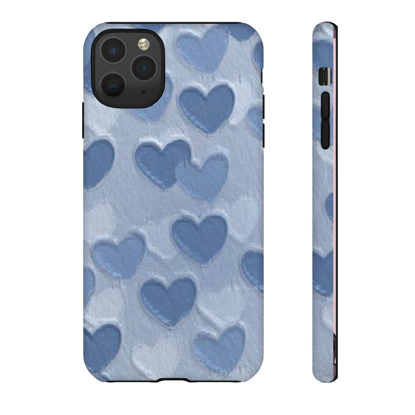 Blue Heart Chalk Wall Phone Case