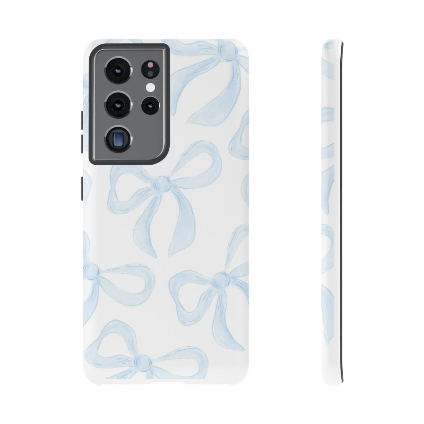 Blue Coquette Bow iPhone Case