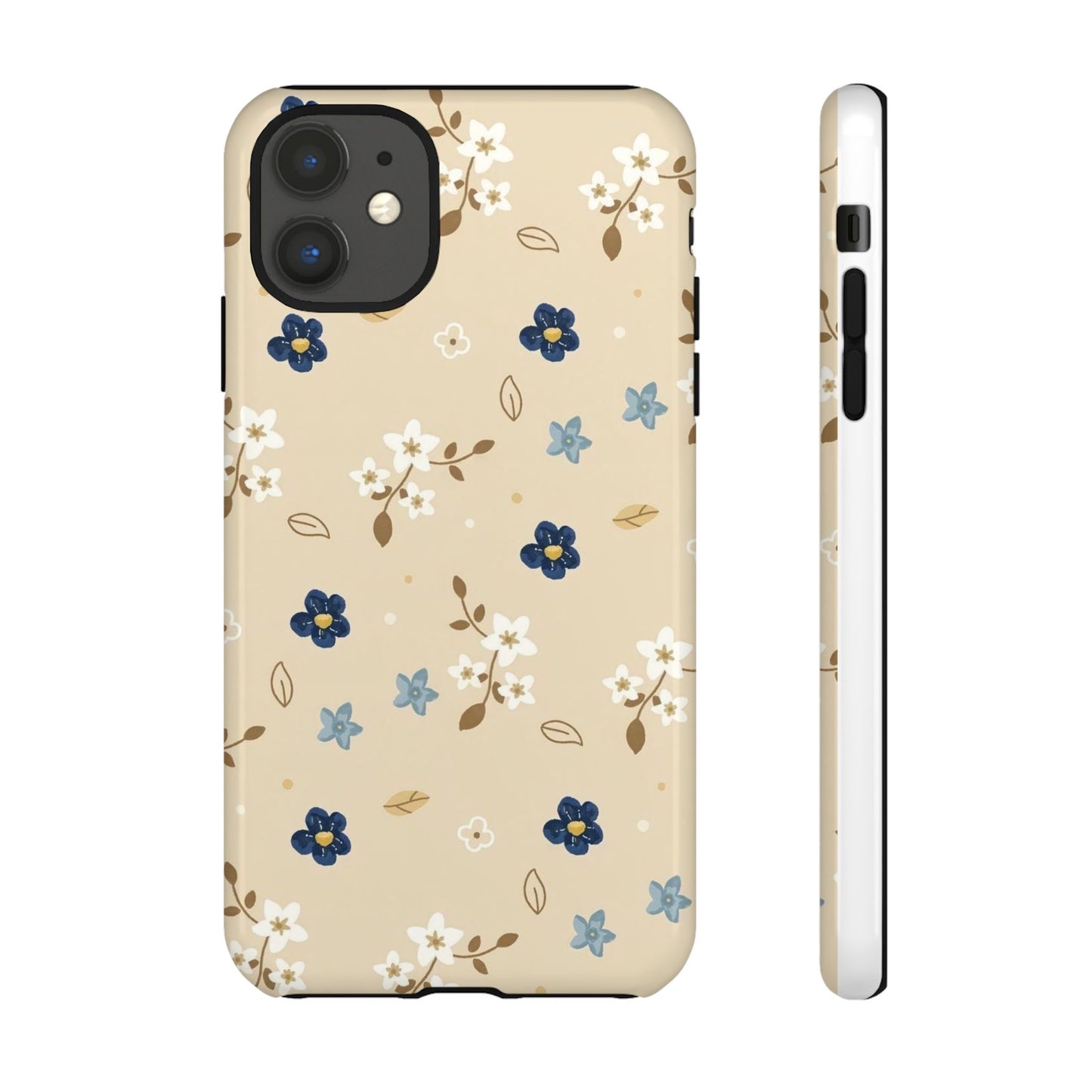 Navy Daisy Phone Case