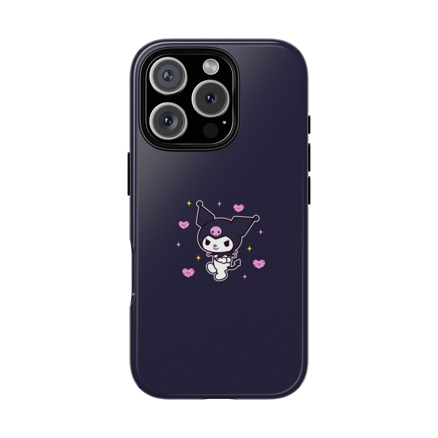 Navy Kuromi Hearts Phone Case