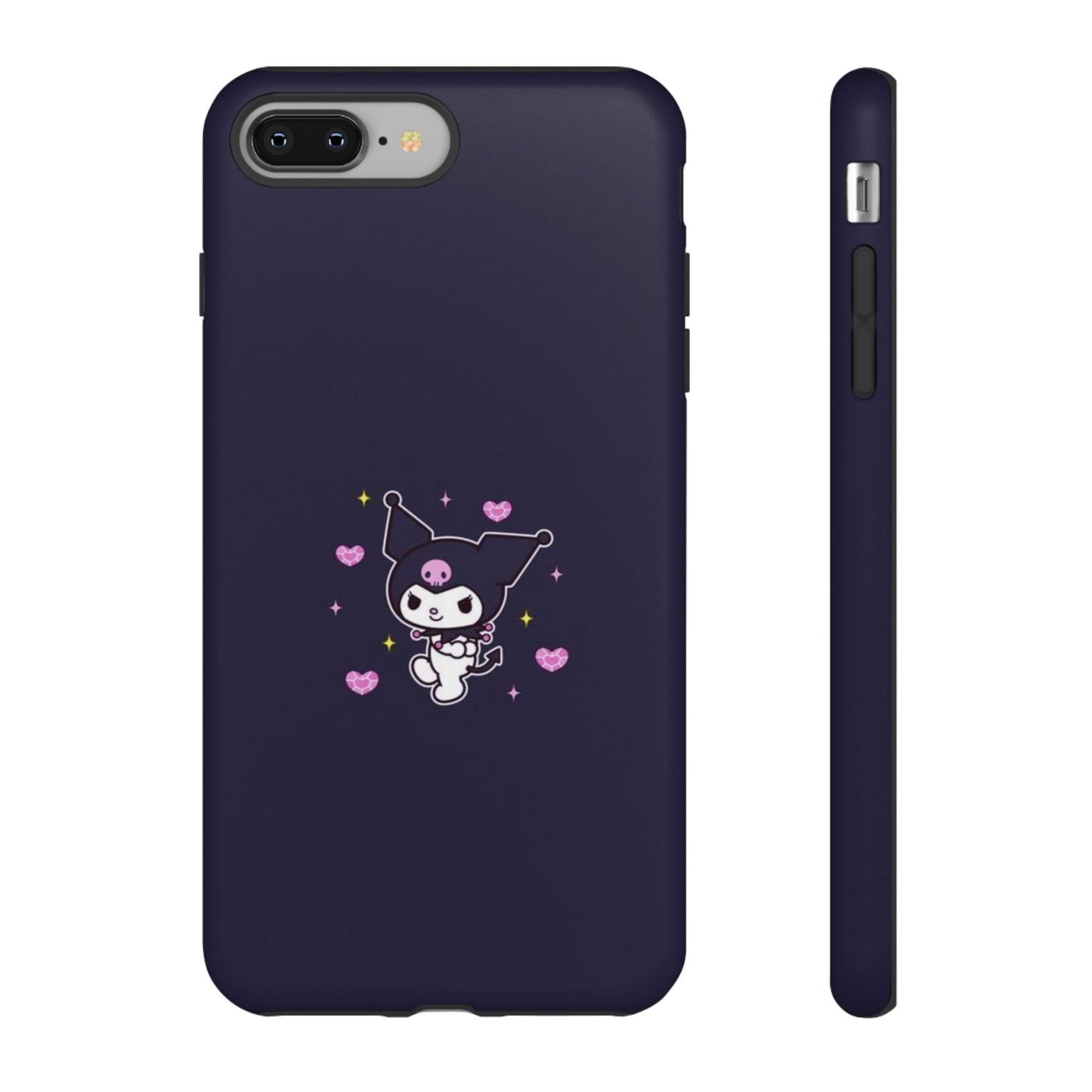 Navy Kuromi Hearts Phone Case