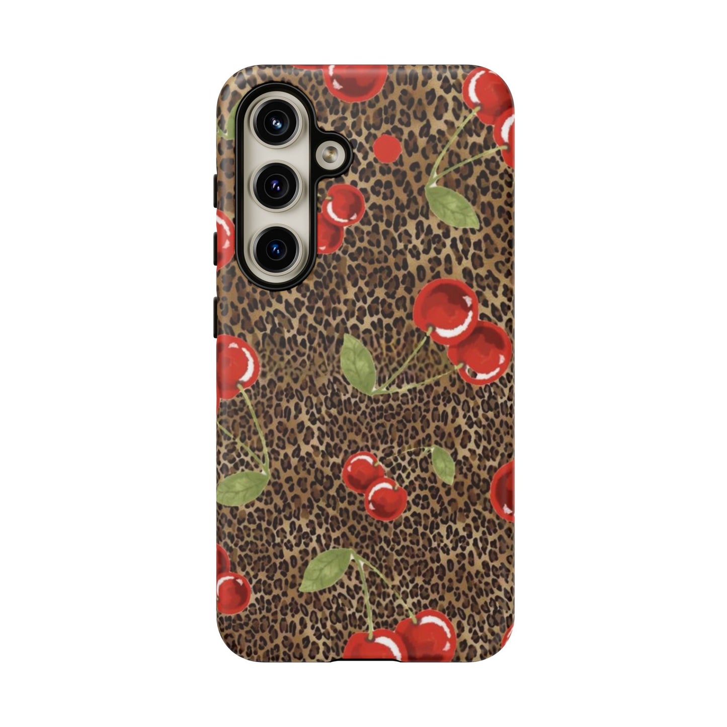 Leopard Cherries iPhone Case