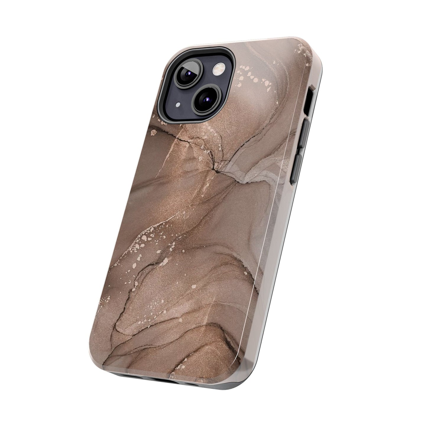 Copper Chrome Marble iPhone Case