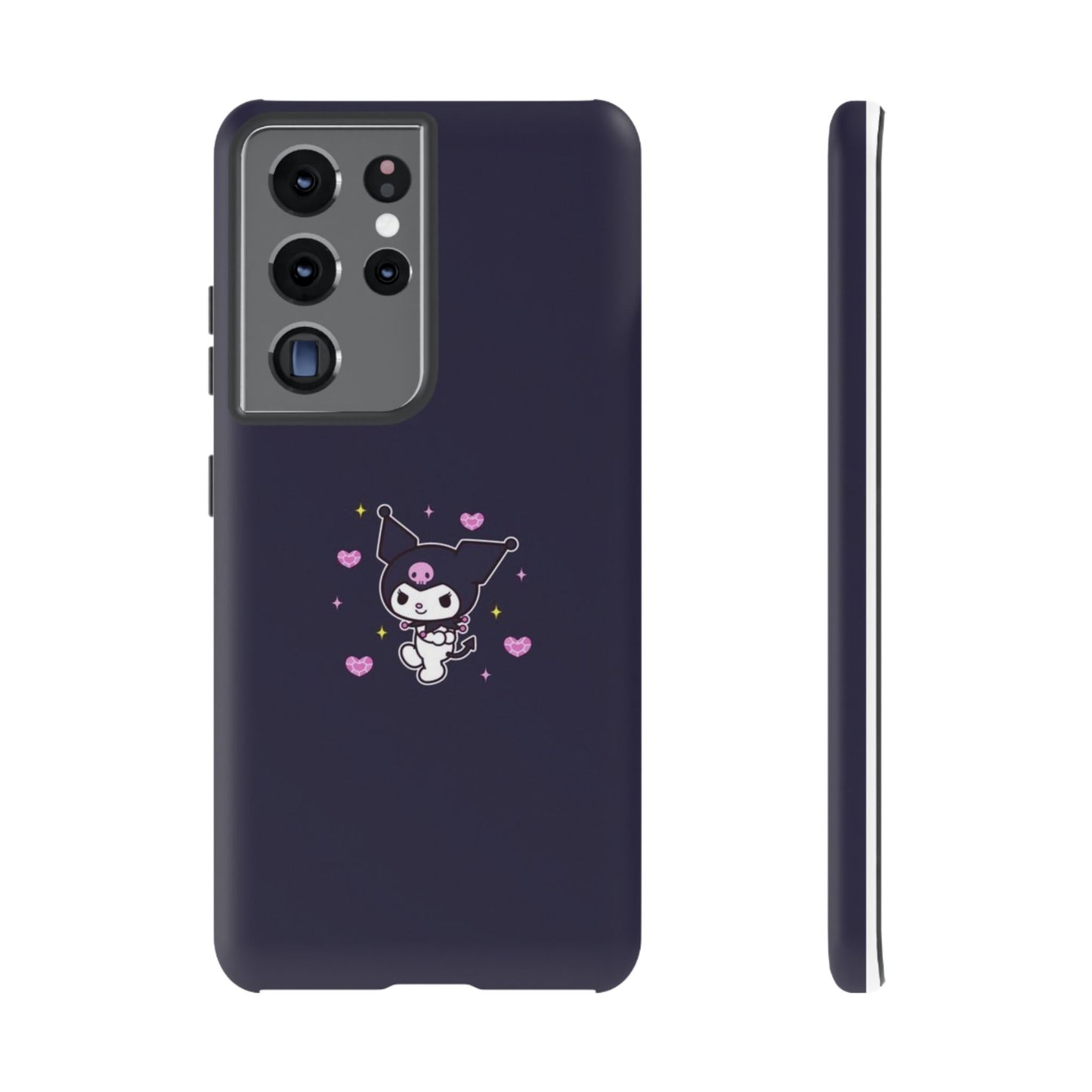 Navy Kuromi Hearts Phone Case