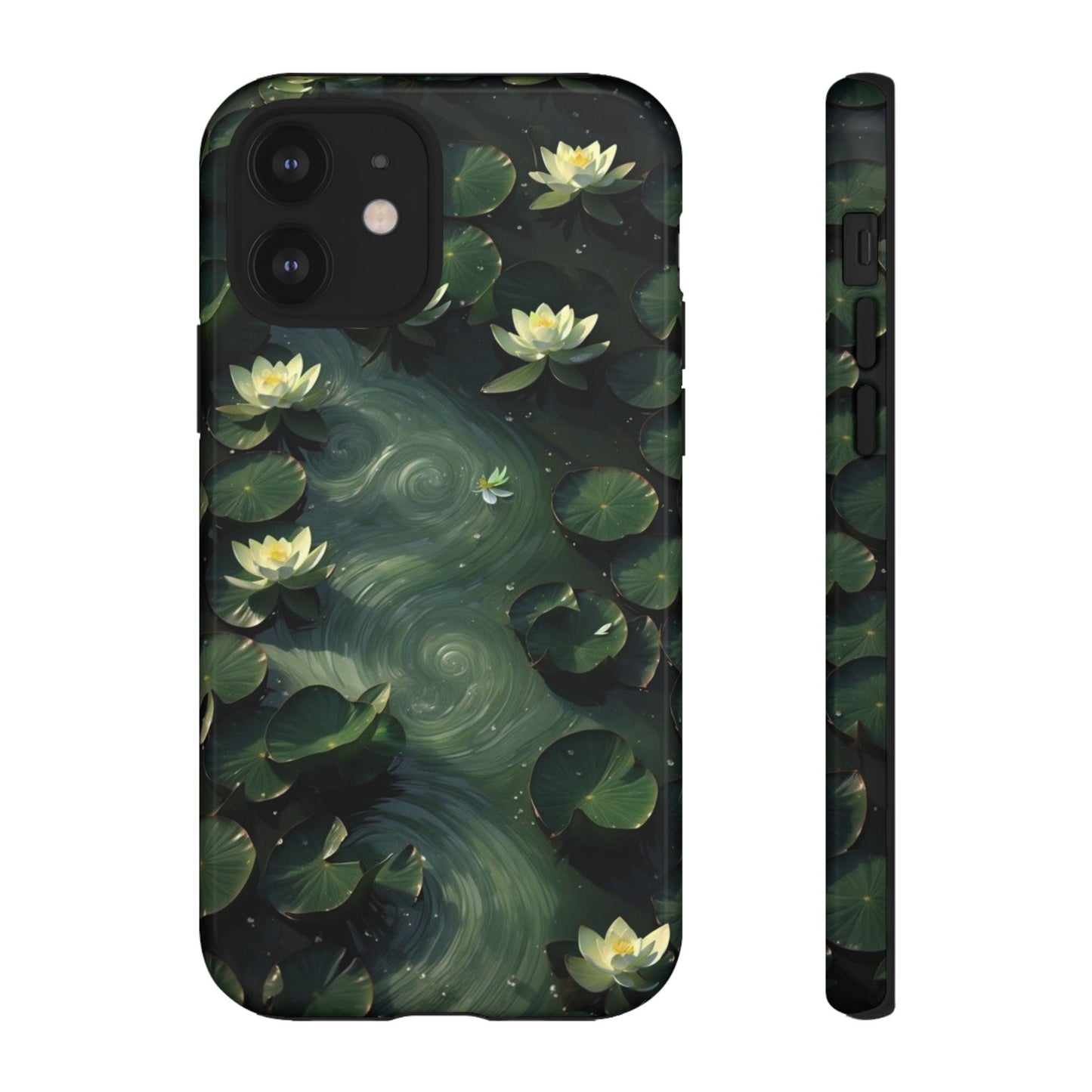 Lilypad Swirls iPhone Case