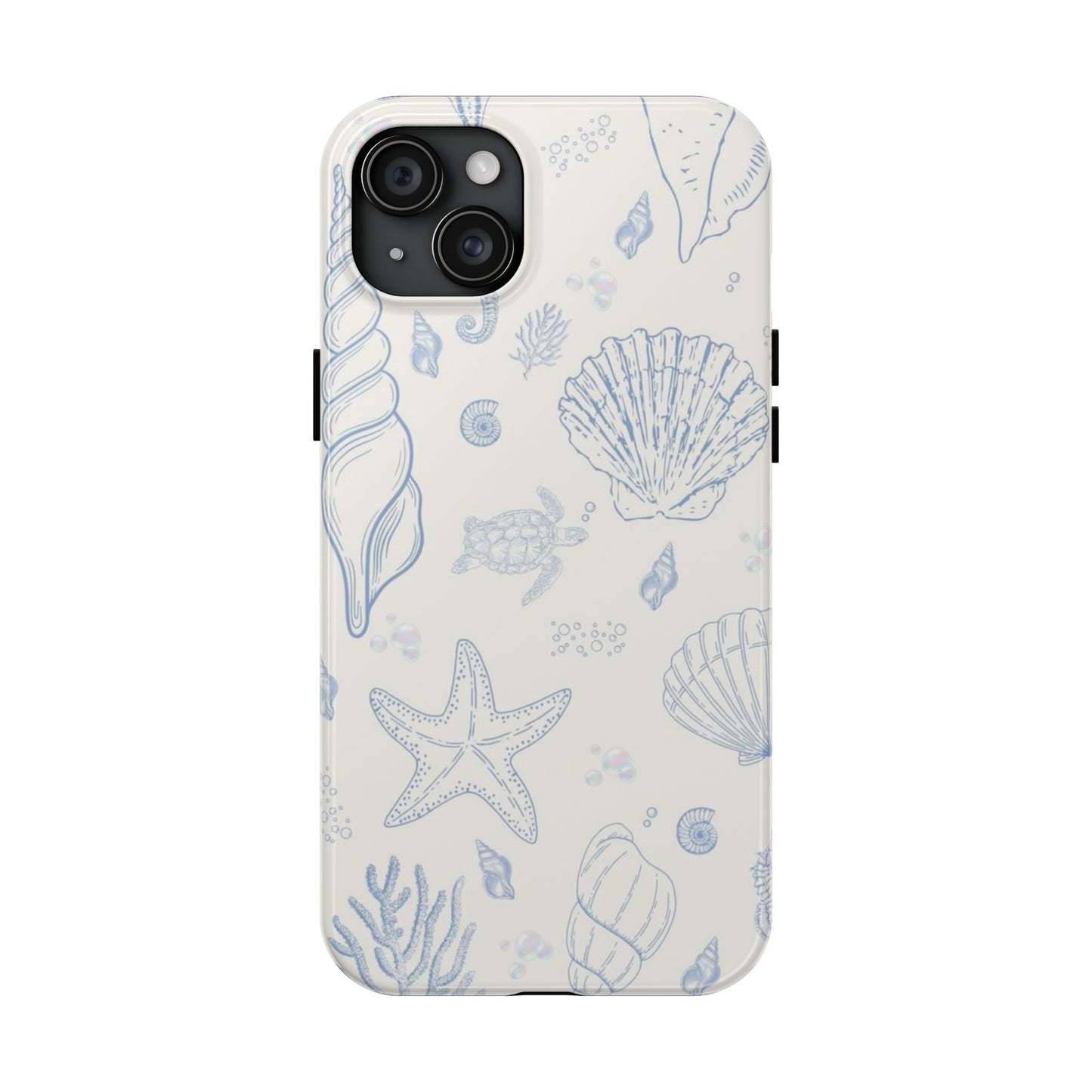 Blue Coastal Coral iPhone Case