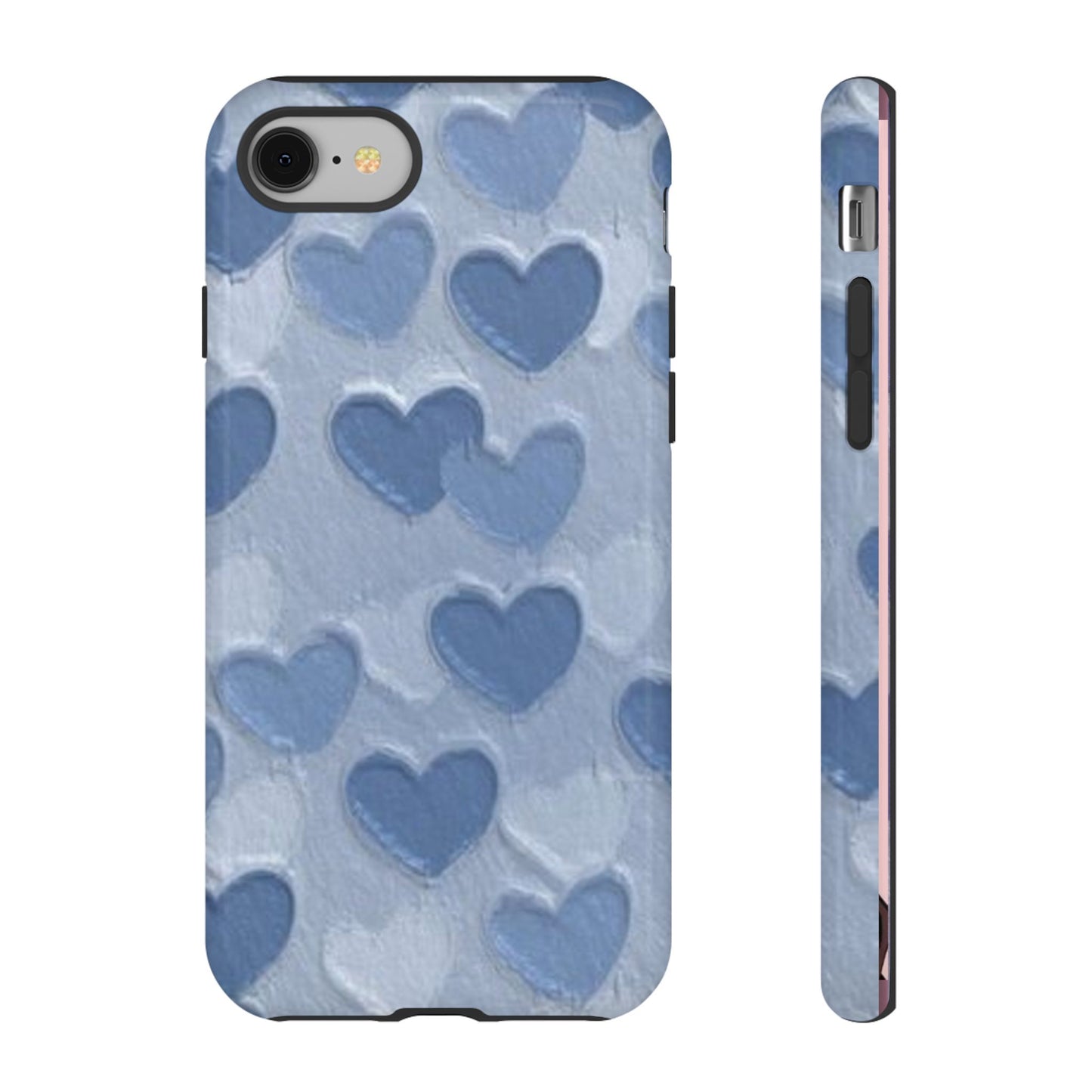 Blue Heart Chalk Wall Phone Case