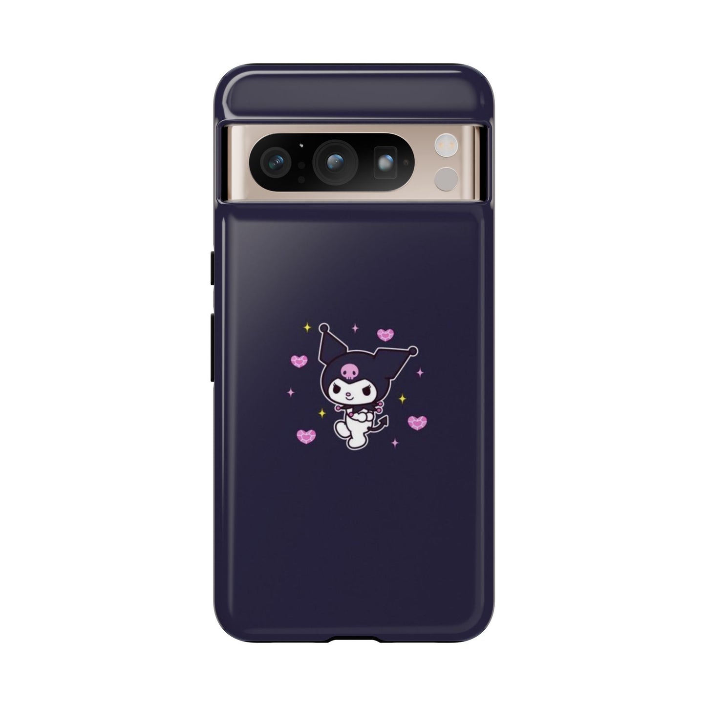 Navy Kuromi Hearts Phone Case