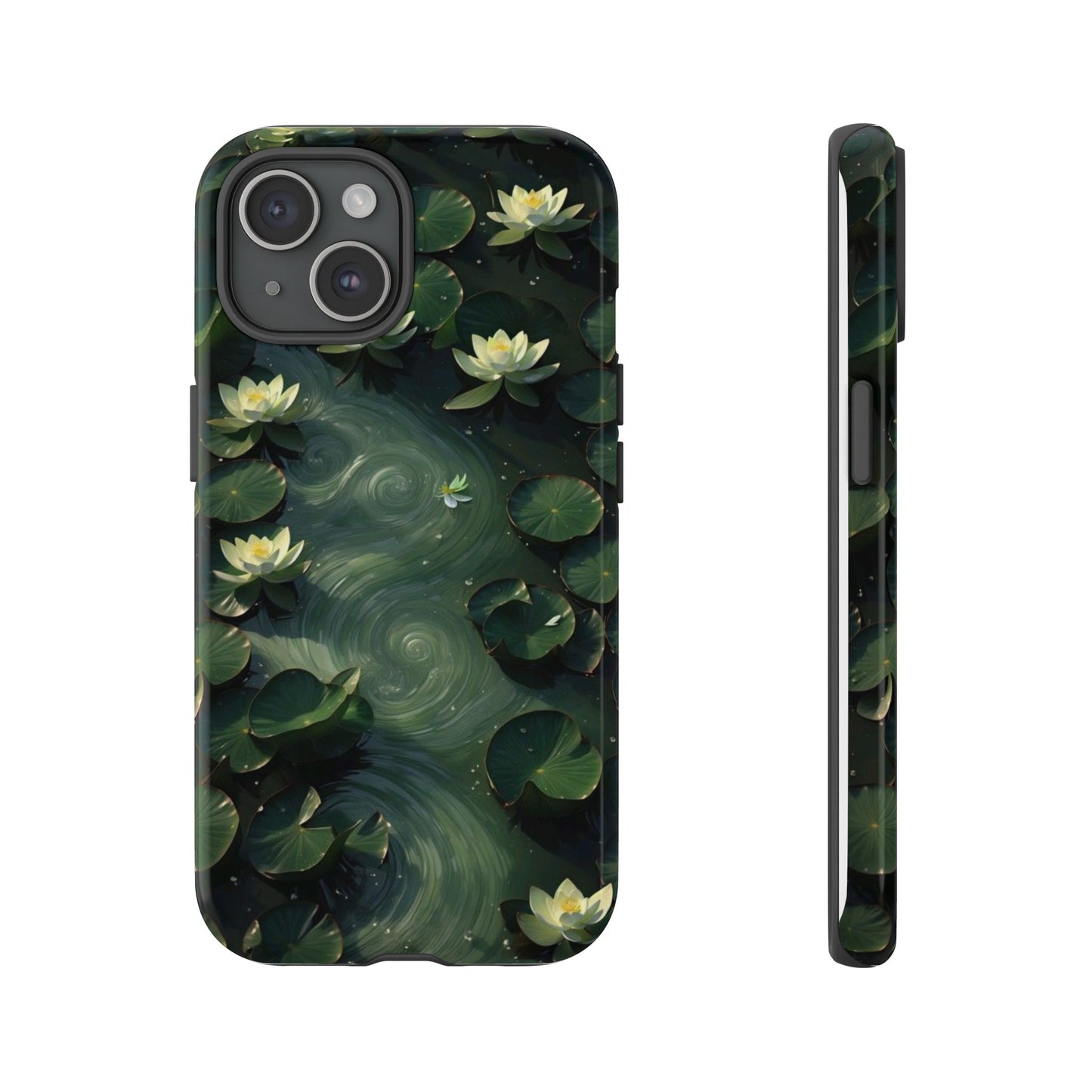 Lilypad Swirls iPhone Case