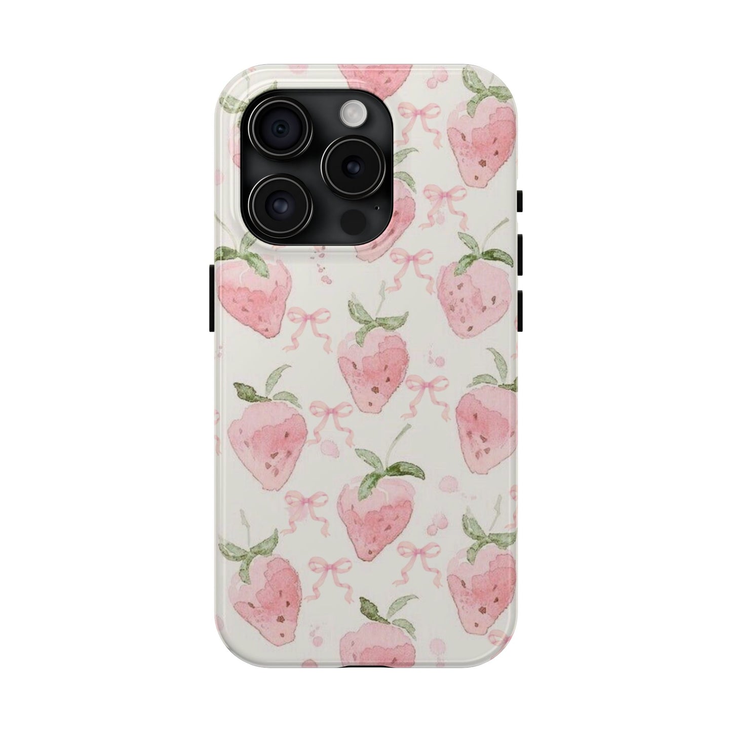 Strawberry Bows iPhone Case