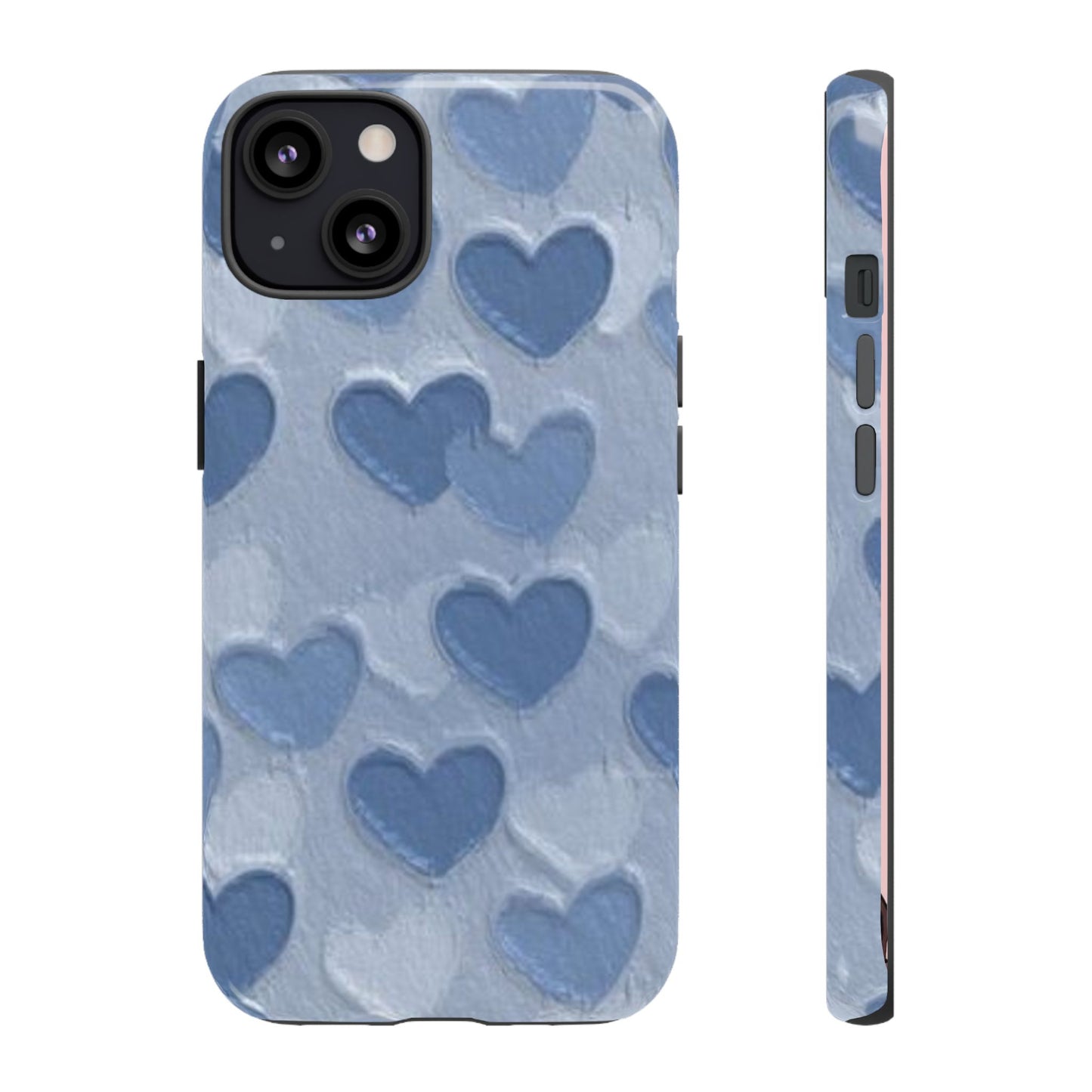 Blue Heart Chalk Wall Phone Case