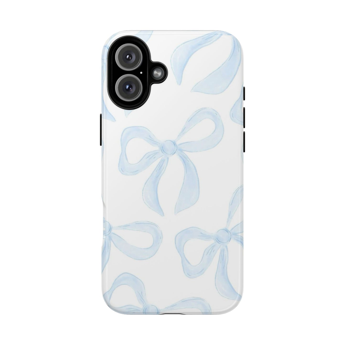 Blue Coquette Bow iPhone Case