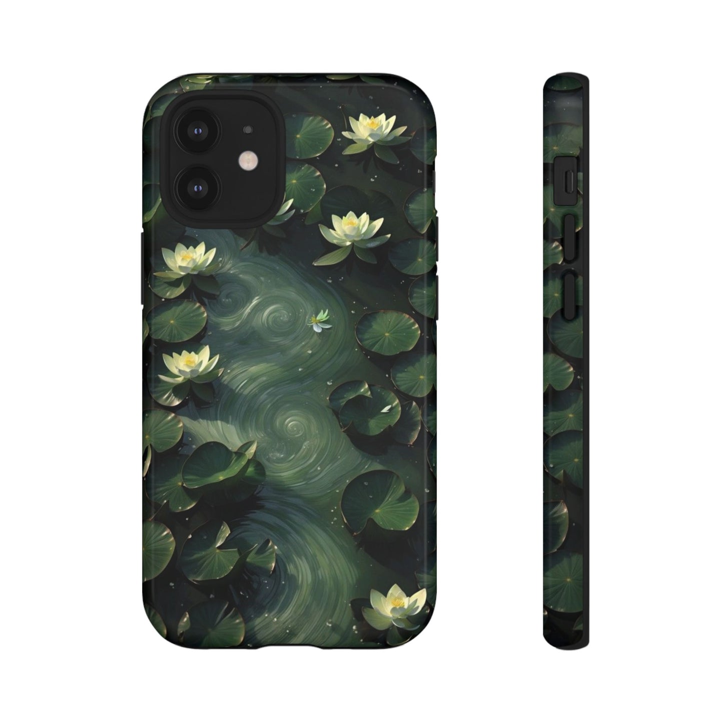 Lilypad Swirls iPhone Case