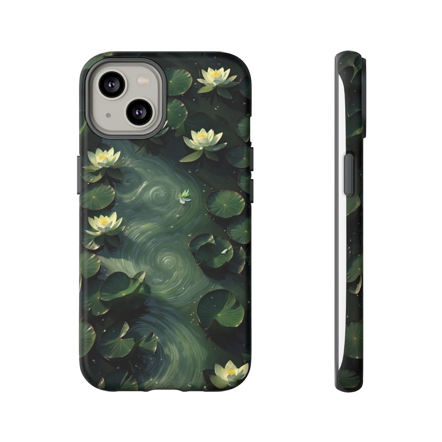 Lilypad Swirls iPhone Case